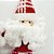 Kit Papai Noel, Boneco de Neve e Rena Pelúcia Pendente Natal Perna Miçanga 15cm 3 Peças - Imagem 5