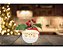 Vaso Cachepot Cerâmica Natal Papai Noel Planta Artificial Berries 10cm - Imagem 3