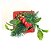 Vaso Cachepot de Natal Cerâmica Papai Noel com Planta Artificial 12cm - Imagem 3