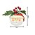 Jogo 3 Mini Vasos Cerâmica Natal Papai Noel e Boneco de Neve Planta Artificial 12cm - Imagem 5
