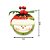 Vaso Cachepot Cerâmica Natal Boneco de Neve Planta Artificial Berries 10cm - Imagem 2