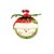 Vaso Cachepot Cerâmica Natal Boneco de Neve Planta Artificial Berries 10cm - Imagem 1