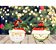 Kit 2 Vasos Cerâmica Natal Papai Noel e Boneco de Neve Planta Artificial 12cm - Imagem 2