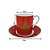 Conjunto de Xícaras e Pires Porcelana Natalina Decor 6 Unidades - Imagem 4