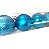 Kit 18 Bolas Natal Mista Glitter, Fosca,  Azul Turquesa 7cm - Imagem 4