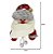 Enfeite Decora Maçaneta Porta Natal Pelúcia Papai Noel 27cm - Imagem 1