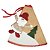 Saia para Árvore de Natal Decorada Linho Juta Bege Papai Noel 60cm - Master Christmas - Imagem 3