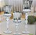 Conjunto Castiçal Vidro Prata Luxo 3 Tamanhos 25cm a 35cm - Wincy - Imagem 7