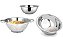 Jogo de Cozinha Aço Inox Prime 3 Peças Escorredor de Arroz, Escorredor de Macarrão e Bowl - Yangzi - Imagem 1