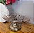 Conjunto Centro de Mesa Vidro e Metal Bronze Vitória Régia Luxo 2 Peças - Tuut - Imagem 5
