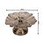 Centro de Mesa Vidro e Metal Bronze Luxo Vitória Régia 22cm - Tuut - Imagem 4