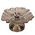 Centro de Mesa Vidro e Metal Bronze Luxo Vitória Régia 22cm - Tuut - Imagem 1