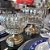 Vaso Centro de Mesa Vidro e Metal Bronze Luxo 16cm - Yangzi - Imagem 4