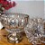 Vaso Centro de Mesa Vidro e Metal Bronze Luxo 16cm - Yangzi - Imagem 5