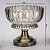 Vaso Centro de Mesa Vidro e Metal Bronze Luxo 22cm - Yangzi - Imagem 6