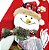 Kit Enfeite Decora Maçaneta Natalino Papai Noel e Boneco de Neve Pelúcia 38cm - Master Christmas - Imagem 3