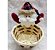 Kit Petisqueira Natalina Cerâmica e Bambu com 2 Cestos Palha Decorado Papai Noel Pelúcia - Master Christmas - Imagem 6