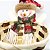Kit Cesto Natalino Palha de Bambu Decorado Papai Noel e Boneco de Neve Pelúcia 15cm - Master Christmas - Imagem 3