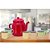 Conjunto Bule Esmaltado Vermelho 1 Litro e 6 Mini Canecas Color Soft 90ml - Imagem 3