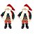 Kit 2 Papai Noel Decorativo Premium Casaco Xadrez Verde e Vermelho 18cm - Master Christmas - Imagem 1