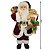 Papai Noel Casaco Vinho Luxo 40cm com Mini Urso Pelúcia, Sino Dourado e Saco Presentes - Master Christmas - Imagem 6