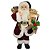Papai Noel Casaco Vinho Luxo 40cm com Mini Urso Pelúcia, Sino Dourado e Saco Presentes - Master Christmas - Imagem 1