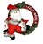 Guirlanda Decorada Rústica Sisal Natural 35cm com Papai Noel e Boneco de Neve Pelúcia - Master Christmas - Imagem 1
