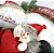 Guirlanda Decorada Rústica Sisal Natural 35cm com Papai Noel e Boneco de Neve Pelúcia - Master Christmas - Imagem 3