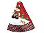 Saia Árvore Natal Decor Vermelho Xadrez Boneco de Neve 110cm - Imagem 3