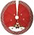 Saia Árvore Natal Decor Vermelho Xadrez Boneco de Neve 110cm - Imagem 1