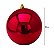 Kit 3 Bolas De Natal Vermelho Brilhante  Grande 12cm - Imagem 2
