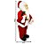 Papai Noel Luxo Barba Iluminada Casaco Vermelho Premium 40cm - Magizi - Imagem 3