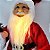 Papai Noel Luxo Barba Iluminada Led 40cm Vermelho Premium - Magizi - Imagem 5