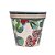 Kit 4 Vasos Cachepot Natalino Melamina Estampa Pinhas e Folhagens 10x10cm - Magizi - Imagem 2