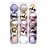 Kit 15 Bolas Mistas Premium Decoradas Natal Rosê Gold, Dourado e Lilás 6cm - Magizi - Imagem 1
