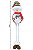 Boneco de Neve Iluminado Pelúcia Retrátil Luxo Perna Longa Encolhe e Estica 90cm - Magizi - Imagem 3