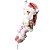 Papai Noel na Corda Rapel Pelúcia Rosê Cute 30cm - Magizi - Imagem 1