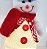 Boneco de Neve Cone Iluminado LED Tricô Vermelho e Branco 30cm - Magizi - Imagem 3