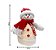 Jogo Papai Noel e Boneco de Neve Cone Iluminado LED Tricô Vermelho e Branco 30cm - Magizi - Imagem 2