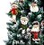 Kit Pelúcia Pendente Papai Noel e Boneco de Neve Tricot Scoth Xadrez Vermelho e Verde 13cm e 25cm - Magizi - Imagem 2