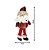 Kit Carinha 13cm e Boneco Papai Noel Pelúcia Pendente 25cm Tricot Scoth Xadrez Vermelho 4 Peças - Magizi - Imagem 3