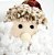 Kit Papai Noel e Boneco de Neve Pelúcia Pendente 25cm Tricot Scoth Xadrez Vermelho e Verde 6 Peças - Magizi - Imagem 3