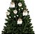 Kit Carinha Pelúcia Papai Noel e Boneco de Neve 4 Peças Tricot Xadrez 13cm - Magizi - Imagem 5