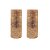 Kit Tela Decorativa Natal Fita 15cm x 5 metros Rosê Gold 2 Peças - Magizi - Imagem 1