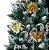 Kit 3 Galhos De Natal Pick Folhagem Glitter Dourada Full 25cm - Magizi - Imagem 6