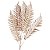 Galho Natalino Samambaia Fosca Metalizada Glitter Rosê Gold 76cm - Magizi - Imagem 1