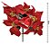 Kit 3 Buquê Natal Bico de Papagaio Vermelho Veludo 5 Flores 30cm - Master Christmas - Imagem 3