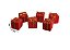 Kit 18 Mini Presentes Decorados Natal Enfeite Árvore 3x3cm - Imagem 2