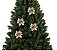 Kit Galho Arranjo Flor Natal Gliter Champanhe 8cm 4 Un - Imagem 2