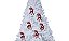 Kit Rena  Natal Gliter VM Pendente 13cm 6 Pç Enfeite Árvore - Imagem 2